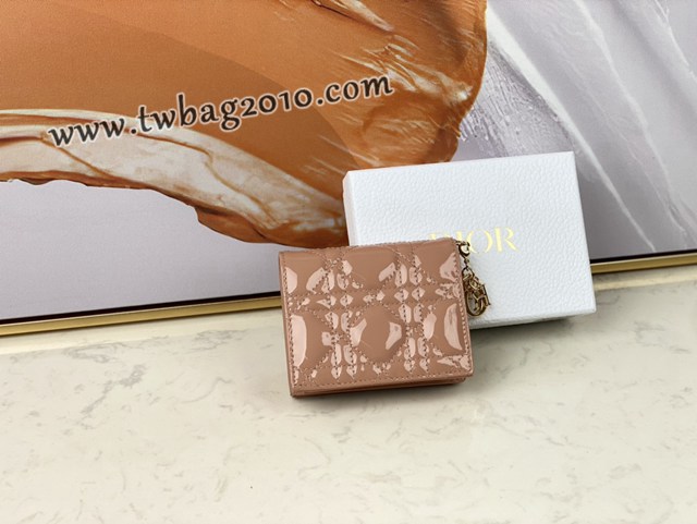 Dior专柜新款钱包迪奥高仿原单lady牛皮零钱包卡包 djfk1587